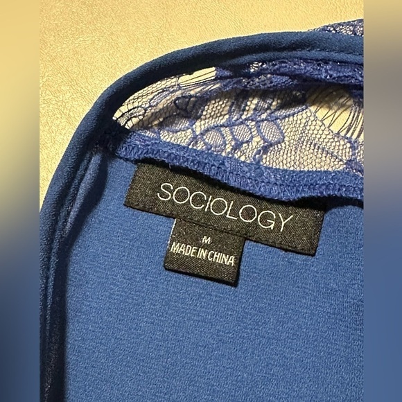 Sociology Blue Tank Jumpsuit - Picture 2 of 5